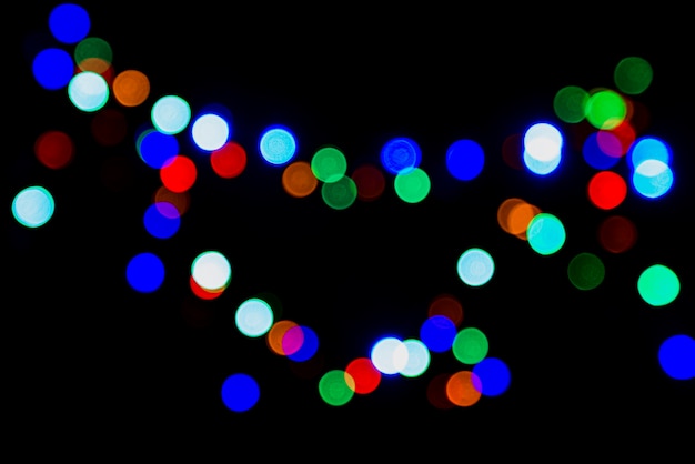 Colorful round lights background