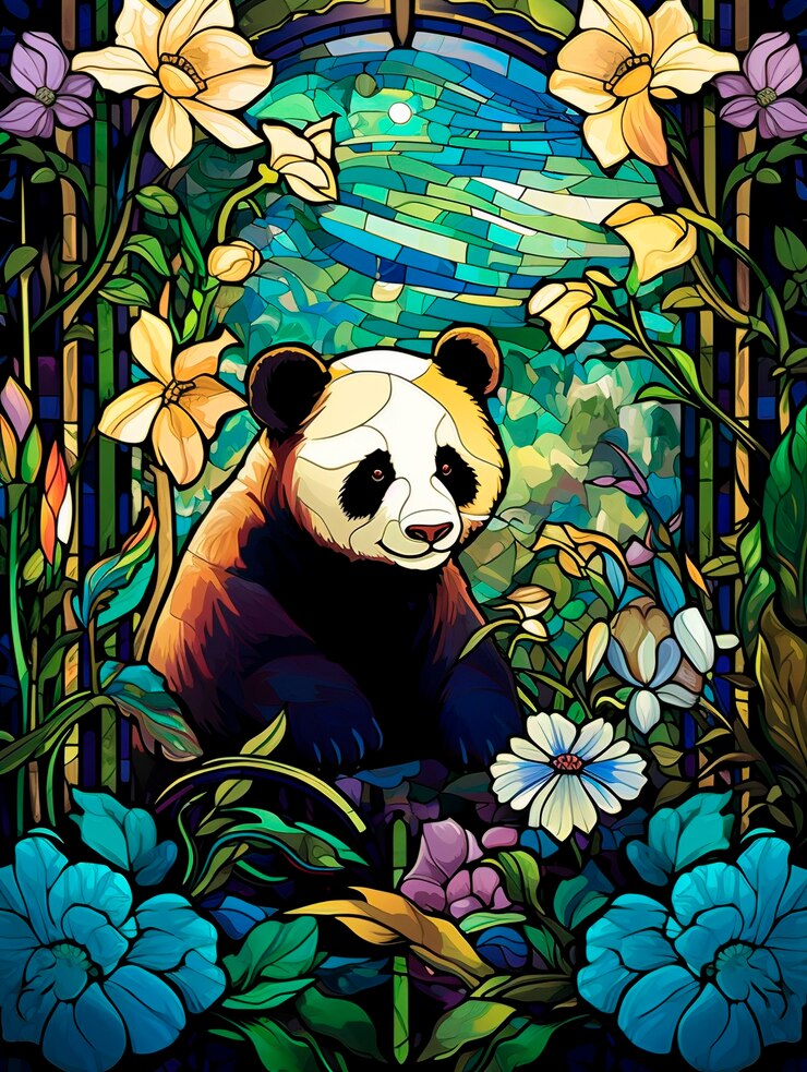 Free Photo colorful scene with art nouveau inspired creation