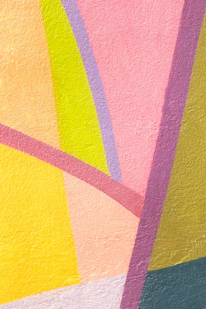 Colorful shapes wall background