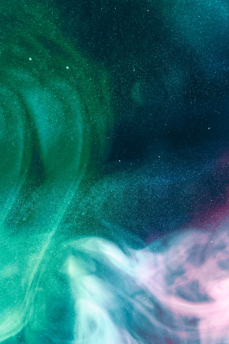 Free Photo colorful smoke over dark water