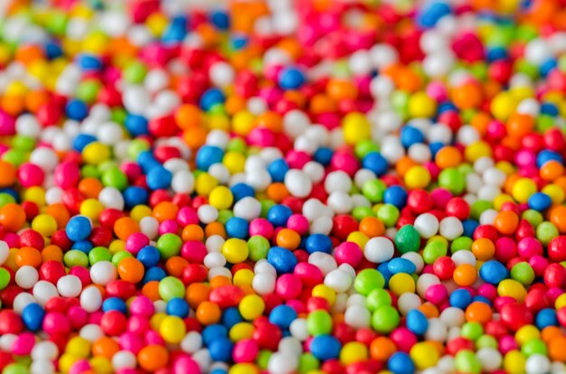 Colorful sprinkles sugar made for topping bakery