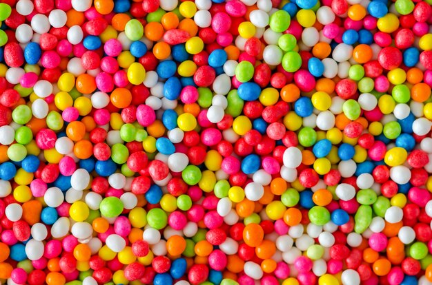 Colorful sprinkles sugar made for topping bakery