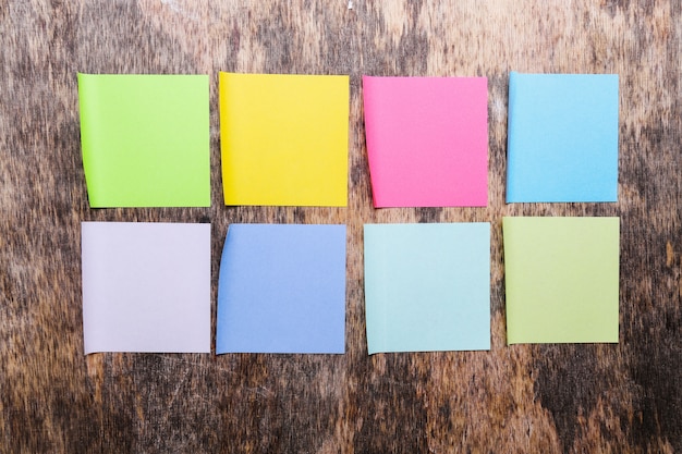 Colorful sticky notes