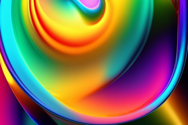 A colorful swirl with a white background.