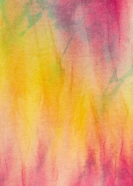 Colorful tie-dye fabric surface