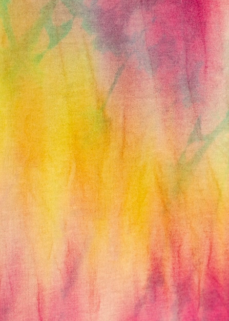 Colorful tie-dye fabric surface