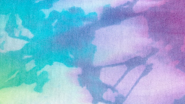 Free photo colorful tie-dye fabric texture