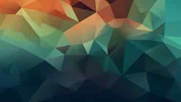 Free photo a colorful triangle design with a black background