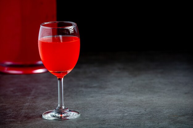 Colorful various cocktails in glasses