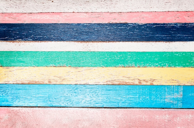 Colorful Wooden Plank