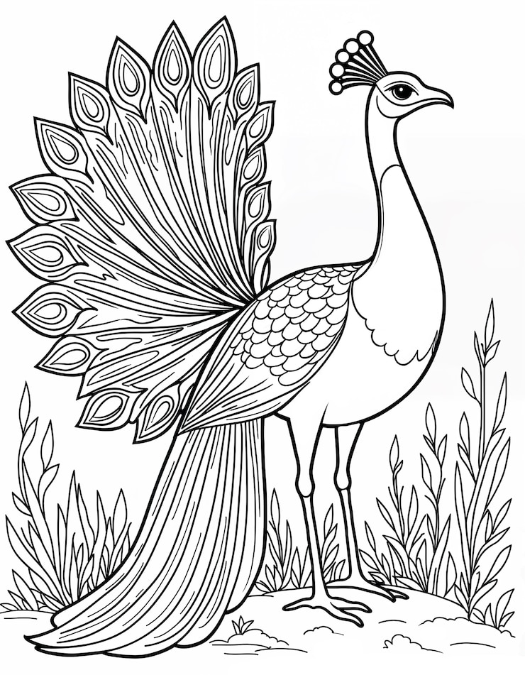 Free Photo coloring book illustration design