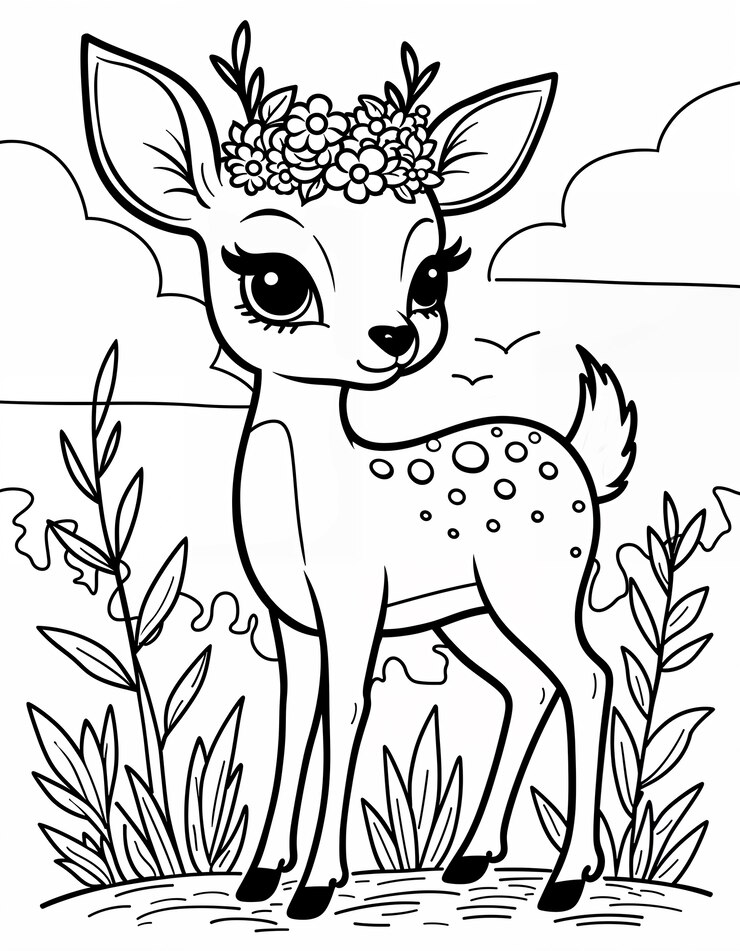 Free Photo coloring book illustration design