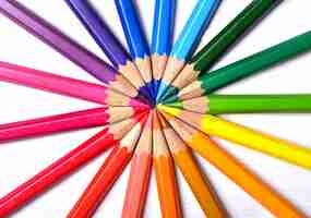 Free photo colour pencils collection