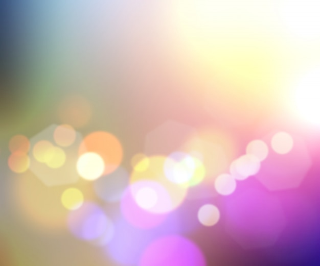 Coloured abstract with bokeh effect background