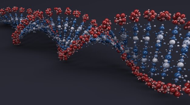 Coloured dna espiral