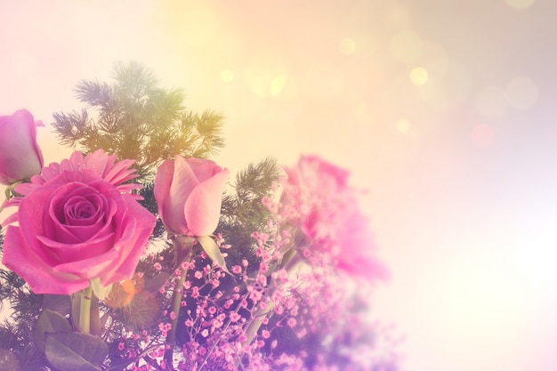 Coloured floral background