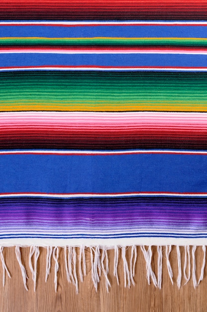 Coloured mexican carpet
