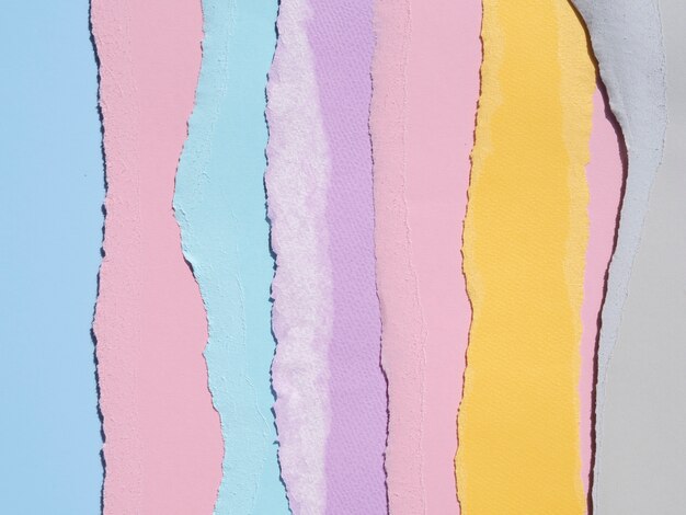 colourful abstract composition with papers