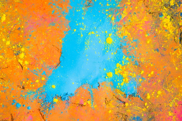Colourful painted surface