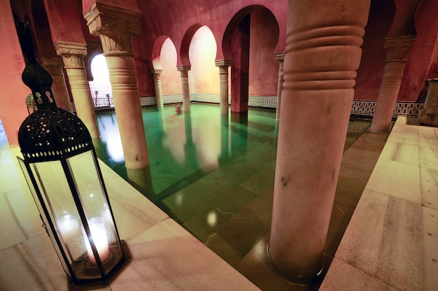 Columns of the Arab Baths in Granada