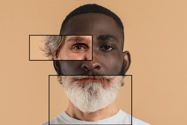 Combination of facial features concept