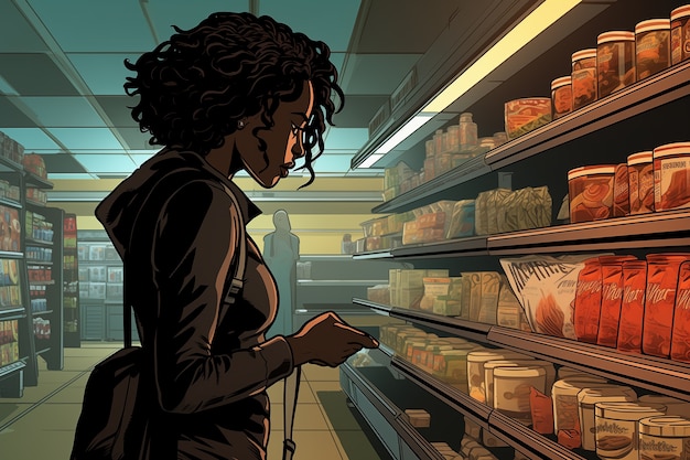comic book everyday lifestyle scene