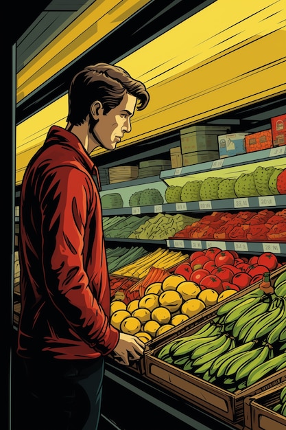 comic book everyday lifestyle scene