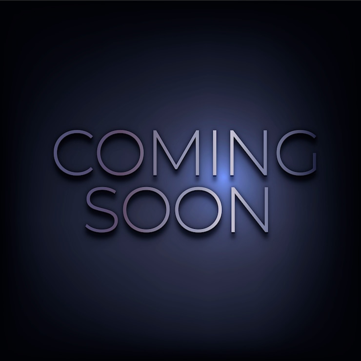 Free Photo coming soon word in metallic text style