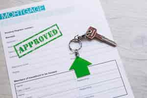 Free photo completed application form for mortgage