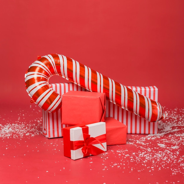 Composition of christmas gifts and presents