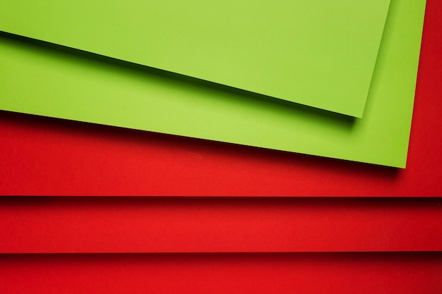 Composition of colorful paper sheets