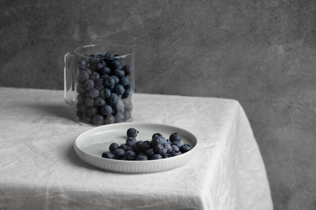 Composition of a delicious healthy meal on the table