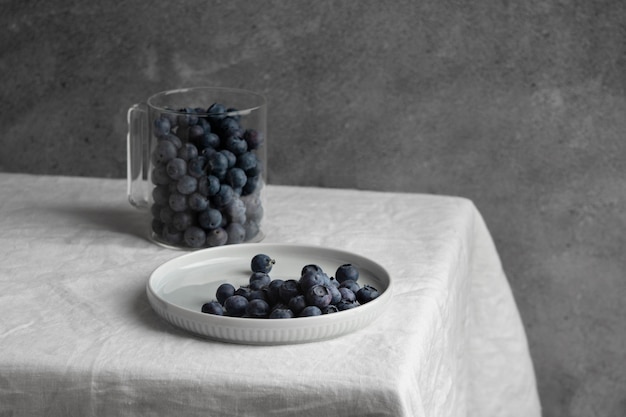 Composition of a delicious healthy meal on the table