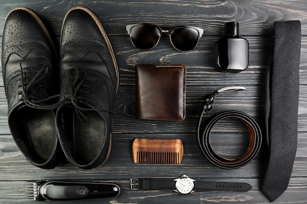 Composition for fathers day with accessories