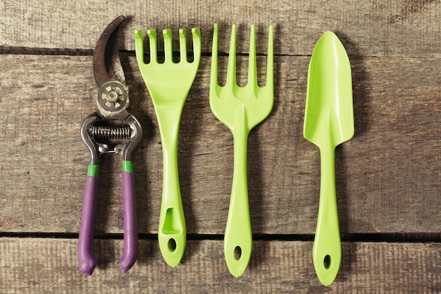 Composition of garden tools
