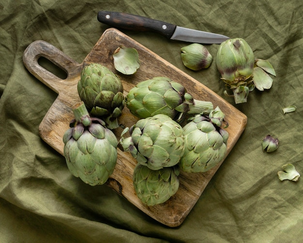 Free photo composition of a healthy meal on the table