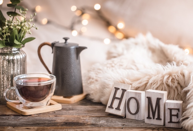 Free photo composition homely festive atmosphere