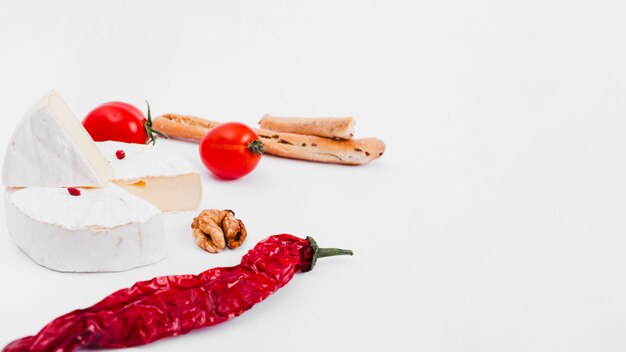 Free photo composition of  mozzarella cheese