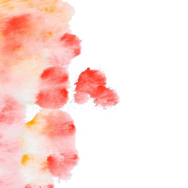 Free photo composition of orange and yellow brush paint paper texture