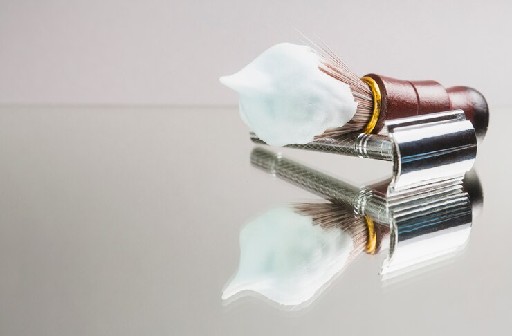 Free Photo composition of shaving objects