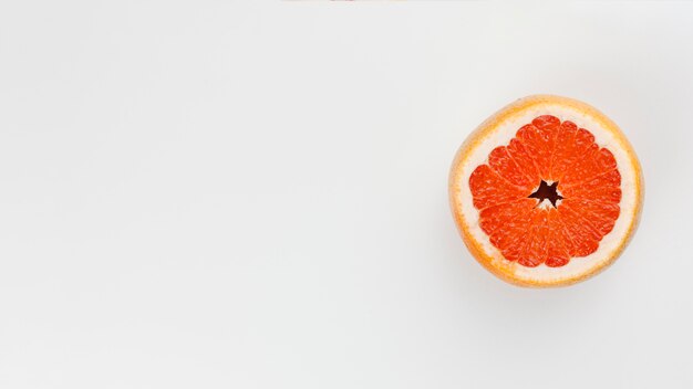 Composition of slice of grapefruit