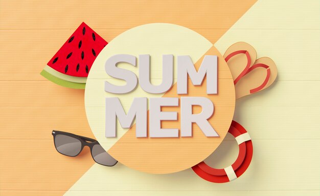 夏の静物の要素の構成
