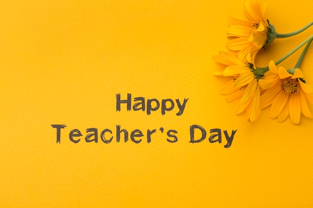 Free photo composition of teacher's day elements
