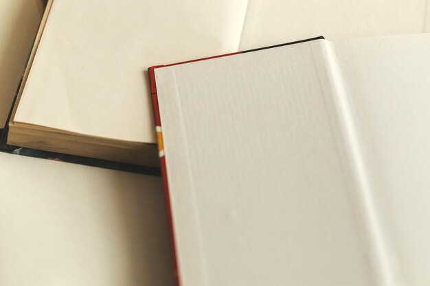 Composition with books on the table