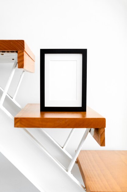 Composition with empty frame indoor