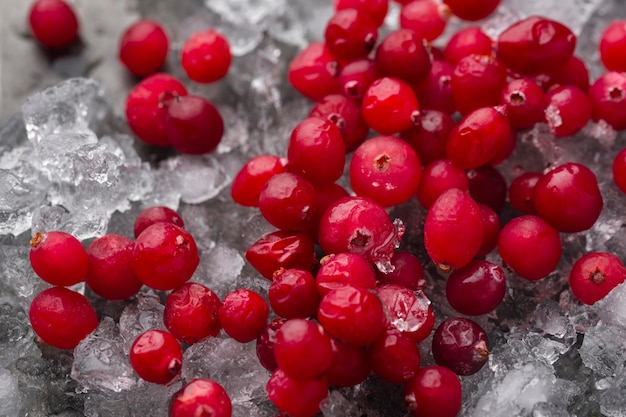 Composition with frozen goodies on the table