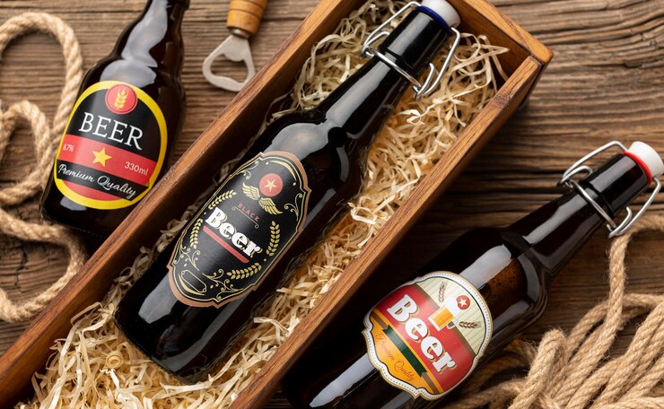 Free Photo composition with tasty american beer
