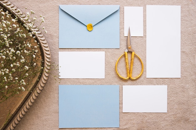 Composition with vintage accessories from above