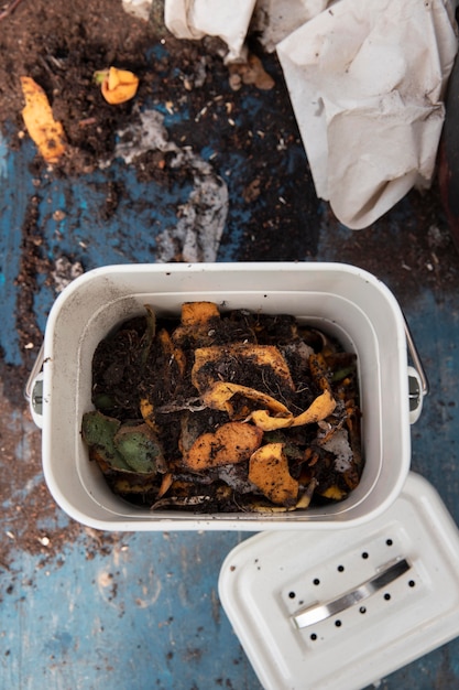 Compost still life concept