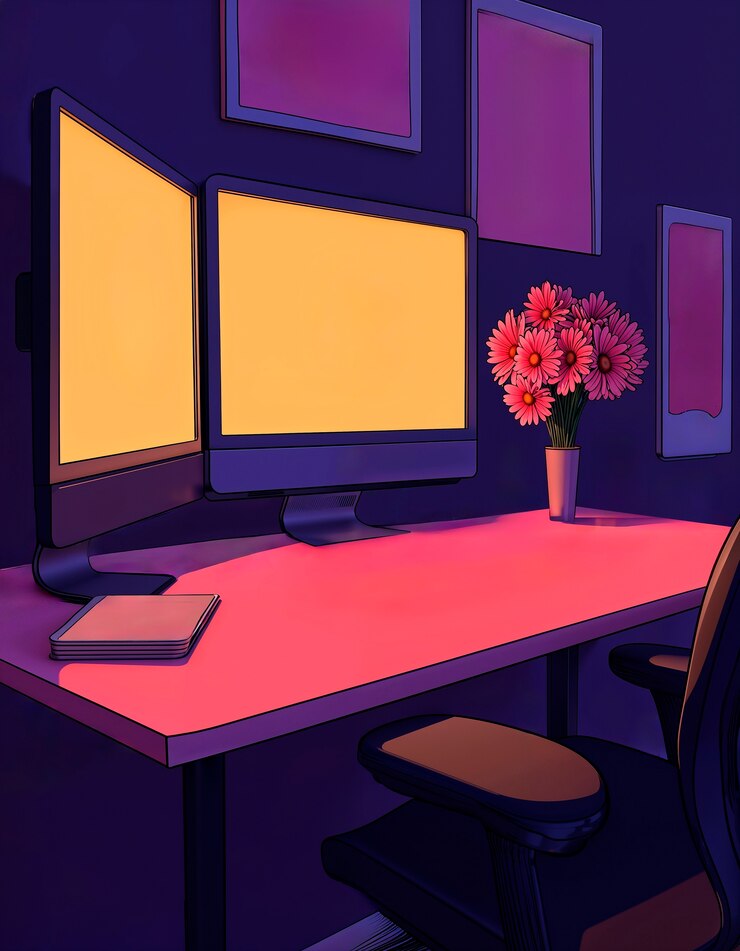 Free Photo computer doodle illustration